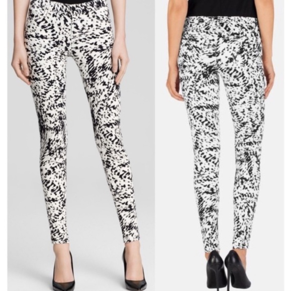 J BRAND Mid Rise Supe Skinny Printed Jeans | Sz 24, 25, 26